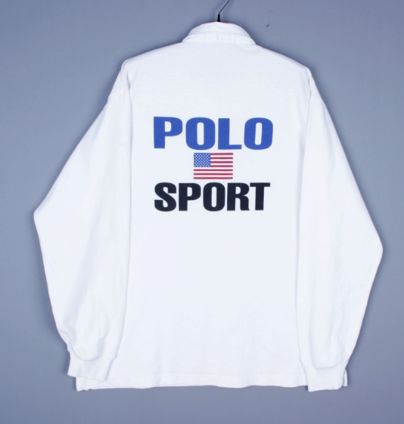 [XL]폴로스포츠 빅로고 럭비셔츠