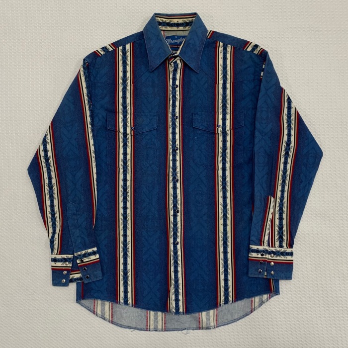 [L~XL]80s 랭글러 웨스턴 패턴셔츠