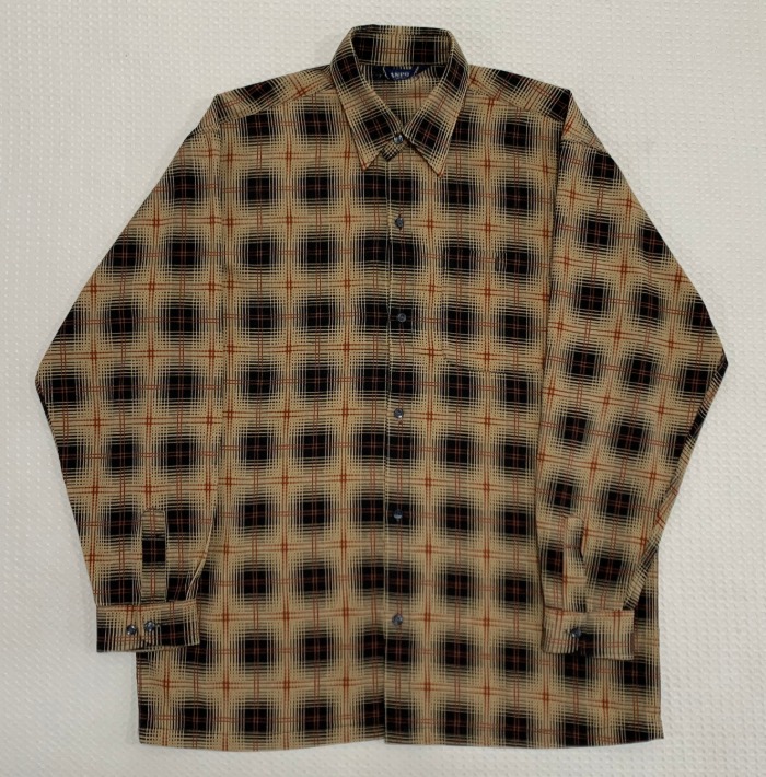 [XL]단폴 아메카지 패턴 셔츠