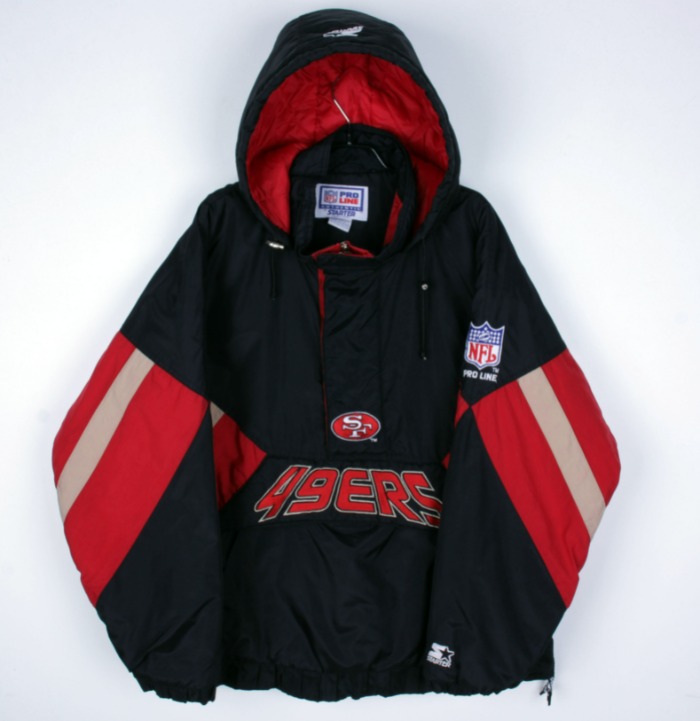 [XXL]90s 스타터 NFL 샌프라시스코 풀오버 자켓
