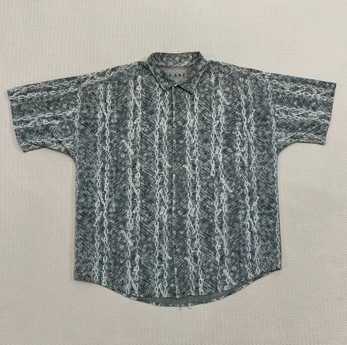 [XXL]빈티지 아메카지 패턴 반팔셔츠
