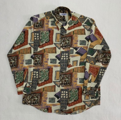 [XL]Bolc 아메카지 패턴셔츠