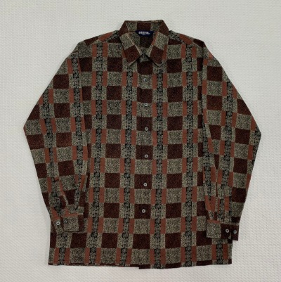 [XL]단폴 아메카지 패턴셔츠