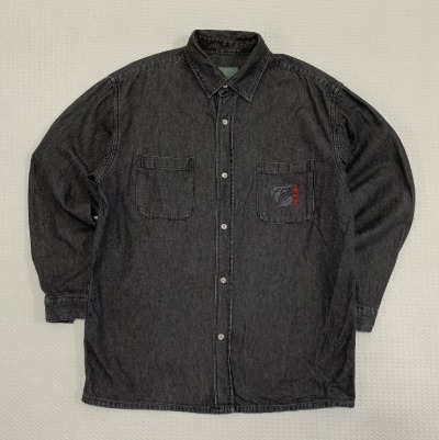 [XL]퀵실버 흑청셔츠