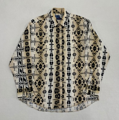 [3XL]80s 랭글러 웨스턴 패턴셔츠