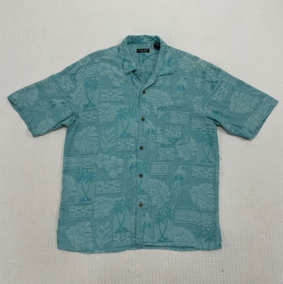 [XL]실크 하와이안 셔츠